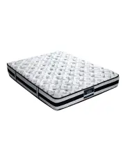 [Giselle Bedding] Bed Mattress King Full Size Super Firm Pocket Spring Foam 24cm in White/Black