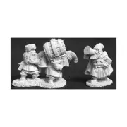 Reaper Dark Heaven Metal 28mm Dwarven Brewmeister & Patrons Pack New