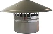 [QLINMY] Chimney Cap，Chimney Cowl Chimney Cowl Cap, Stainless Steel Flue Protector Cover, Roof Downdraught Bird Guard, for All Fuel Types, Rain and Snow Pipefit Pot Exhaust Vent,200MM (Size : 150MM)
