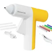 Beaverlab Glue Gun, Cordless, Rapid Heating in 45 Seconds, Strong Glue Adhesion,