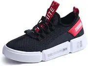 [MNSSRN-MM] Summer Breathable Lace-Up Sneakers, Comfortable Breathable Mesh Shoes Simple Non-Slip Wild Ladies Flat Casual Shoes,Black,39