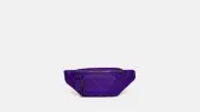 NWT Coach C9893 Track Belt Bag in Signature Canvas Sport Purple MRSP: $298