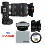 HD3 WIDE FISHEYE LENS + MACRO LENS FOR EOS RP DSLR WITH 24-105mm f/4-7.1 Lens