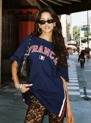 Goal France Oversized Tee Blue