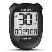 MEILAN M3 Mini GPS Bicycle Computer Cycling Computer IPX5 Waterproof Smart Speedometer with 1.7 inch Display Screen Black