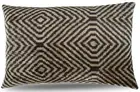 Canvello Decorative Black Ivory Chevron Throw Pillow Down Feather Filled - 16x24