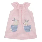 Mud Pie Baby Girl Easter Bunny Pocket Dress