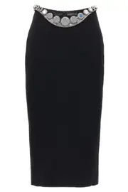 DAVID KOMA 'Puffer Circle Embroidery' Skirt