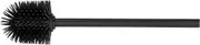 Wenko Stainless Steel Handle Toilet Brush with Silicone Replacement Head, Ø 8 cm, Black