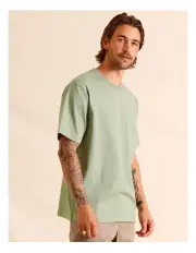 [Maddox] Helsingor Heavyweight Oversize Short Sleeve Tee in Green