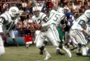 Quarterback Joe Namath Of The New York Jets Drops Back 1972 NFL OLD PHOTO 14