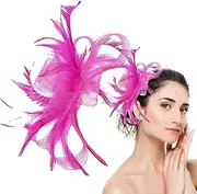[Generic] Fascinator Headband for Women, Retro Headband, Small Hat Mesh Headpieces Hair Accessories for Daily Use Girls Women Outdoor Festival Costume Gathering Social Events Weddings Home