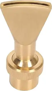 Brass Fountain Nozzle, Brass Fountain Nozzle Solid Fan Pond Water Sprinkler for Garden Amusement Park Museum