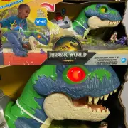 Fisher-Price Imaginext Jurassic World Rebirth Ultimate Action Chomp T. Rex 18”