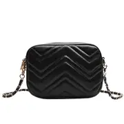 Women Lingge Small Fragrance French Simple Soft Diagonal Bag Casual Open Line Chain Retro Small Square Bag