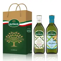 在飛比找PChome24h購物優惠-Olitalia奧利塔冷壓初榨欖欖油+玄米油禮盒組(750m