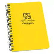 RITR Side Spiral 4.625 x 7 Polydura Notebook - Universal - Yellow