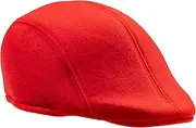 [Dress Up America] Newsboy Cap for Men - Classic Flat Cap Cabbie Hat - Comfortable and Timeless Irish Headwear for Adults, Red, One Size
