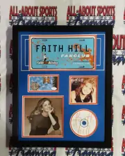 Faith Hill Authentic Signed Pass Framed 16x20 Collage Autographed JSA