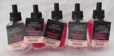 White Barn Bath & Body Works Wallflower Bulb Lot Set of 5 A THOUSAND WISHES