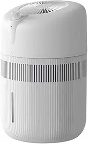 4L Mist-Free and Dust Free 2-in-1 Evaporative Humidifier & Ionic Air Purifier with UV light and Antimicrobial Filter, whisper-quiet 25dB Variable Speed, large room up to 30 m²
