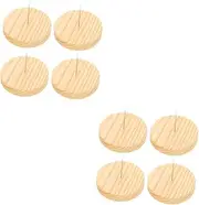 BELLIFFY 8sets Crochet Doll Stand Rack Wooden Display Base for Felt Doll Showcase Easy to Use Needle Versatile for Item Display for Craft
