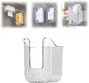 Kitchen Wipes Storage Box, Flushable Wipes Holder for Bathroom, Wall Mounted Tissue Box, Refillable Wipes Container Box, Toilet Wipes Container for Bathroom (Gray)