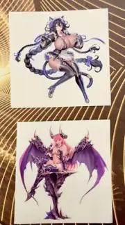1-2 Pieces Sexy Anime Sticker Decal High Glossy Finish 5 x 5 1/2 inches