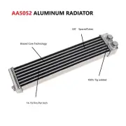 Aluminum Oil Cooler for Mazda RX2 RX3 RX4 RX5 RX7 12A 13B - Racing Grade