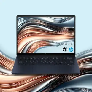 【HP 惠普】14吋Intel Core Ultra 7-155U 翻轉觸控AI筆電(極羡翻轉ENVY x360 14-fc0070TU/16G/1TB SSD/W11)