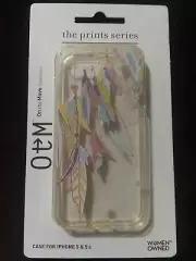 OTM Essentials Colorful Feathers iPhone 5/5 s Molded see through Phone Case NEW!