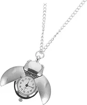[TEMPNAP] Pocket Watch Hanging Watch Locket Pendant Watches Automatic Ladybug Necklaces Watch Owl Pocket Chain Chained Design Watch Vintage Watch Clothing Accessories Golden Quartz