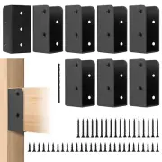 8Pcs Deck Railing Bracket for 2x4(1.5"×3.5") Railing Metal 2x4 Brackets Con