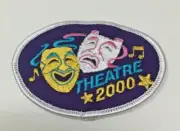 PATCH GSA Girl Scouts Theatre 2000 Masks Singing Purple White