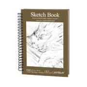 Hardcover Sketchbook, 100 Sheets Spiral Bound Sketch Pad, 9" x 12" Drawing Pa...