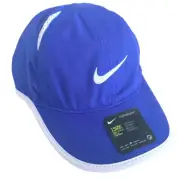 NEW! NIKE Women FEATHERLIGHT DRI-FIT Tennis Cap/Hat-Paramount Blue 679424-452