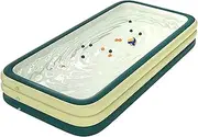 Outdoor Adult/Kid Inflatable Swimming Pool Foldable Non-Inflatable Outdoor Swimming Pool Includes Patches for Summer Water Party Backyard Garden Lawn(B,2.1m/7ft)