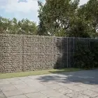 Gabion Basket 900x50x200 cm Silver Durable Outdoor Garden Metal 5174