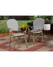 Design Studios Set of 2 Seva Indoor & Outdoor Bistro Dining Chairs