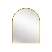 Gold Arch Metal Mirror 80x45 cm