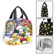 c1062 Mickey Minnie Mouse Christmas Children Lunch Bags School Insulated Lunch Bag Portable Cooler Tote Food tbd1062