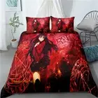 Anime Queen/Single/Double/King Bed Quilt Doona Duvet Cover Set Red Fate Night