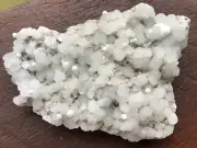 Chalcedony Globe Specimen with Calcite And Druzy Quartz