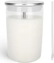 Glass Milk Container for Jura, 16.9oz Clear Glass Milk Container Compatible with Jura Coffee Machine Models: Z8,Z6,J6,S8, S80, E8,GIGA X8cG2/X8G2/X3cG2/X3G2/5,X8,X10,WE8,W3,X7,ENA 8,Micro 90,E6,D6