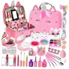 Kids Washable Makeup Girls Toys - Girls Makeup Kit for Kids Make up Set Real