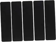 KICHOUSE 5Pcs Black Sand Surface Slip Tape for Stair Treads Decking Grip Strips Non Skid Sticker for Steps Suitable for Ramps and Ladders and Use