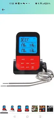 Digital Food Thermometer, Wireless Meat Thermometer, High-Accuracy Kitchen Grill