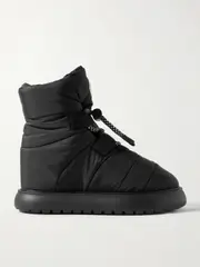 [Moncler] Moncler - Gaia Quilted Shell Ankle Boots - Black - IT39 IT 39 Black