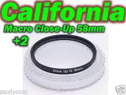 58 mm Macro Close Up Glass +2 Lens Filter Canon Nikon Camera DSLR SLR 58mm Sony