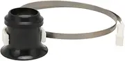 Watch Repair Magnifying Glasses with Stainless Steel Ring, Foldable Head Mounted Loupe for Electronic Repair, Jewelry Appraisal, and Micro Engraving (x3)